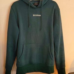 Forest Green Mens Medium Box Raw Sweater